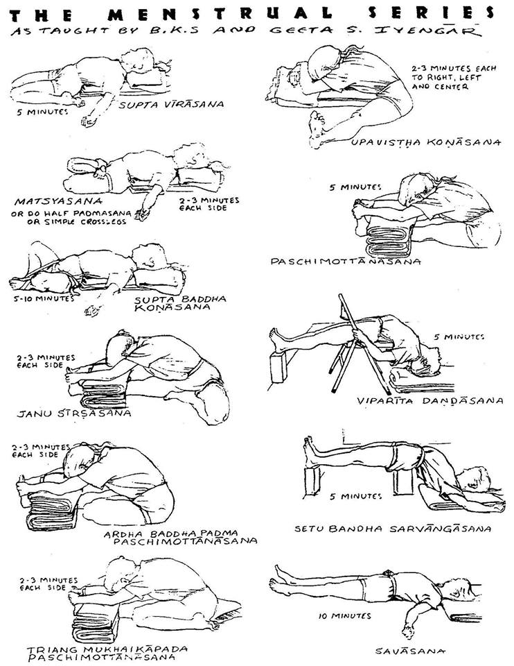 Iyengar Yoga Sequence of Poses For Practice at Home