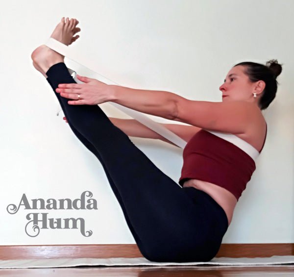 Extra-langer Baumwoll-Yoga-Gurt mit Anti-Rutsch-Schnalle - 300cm x 2.5cm