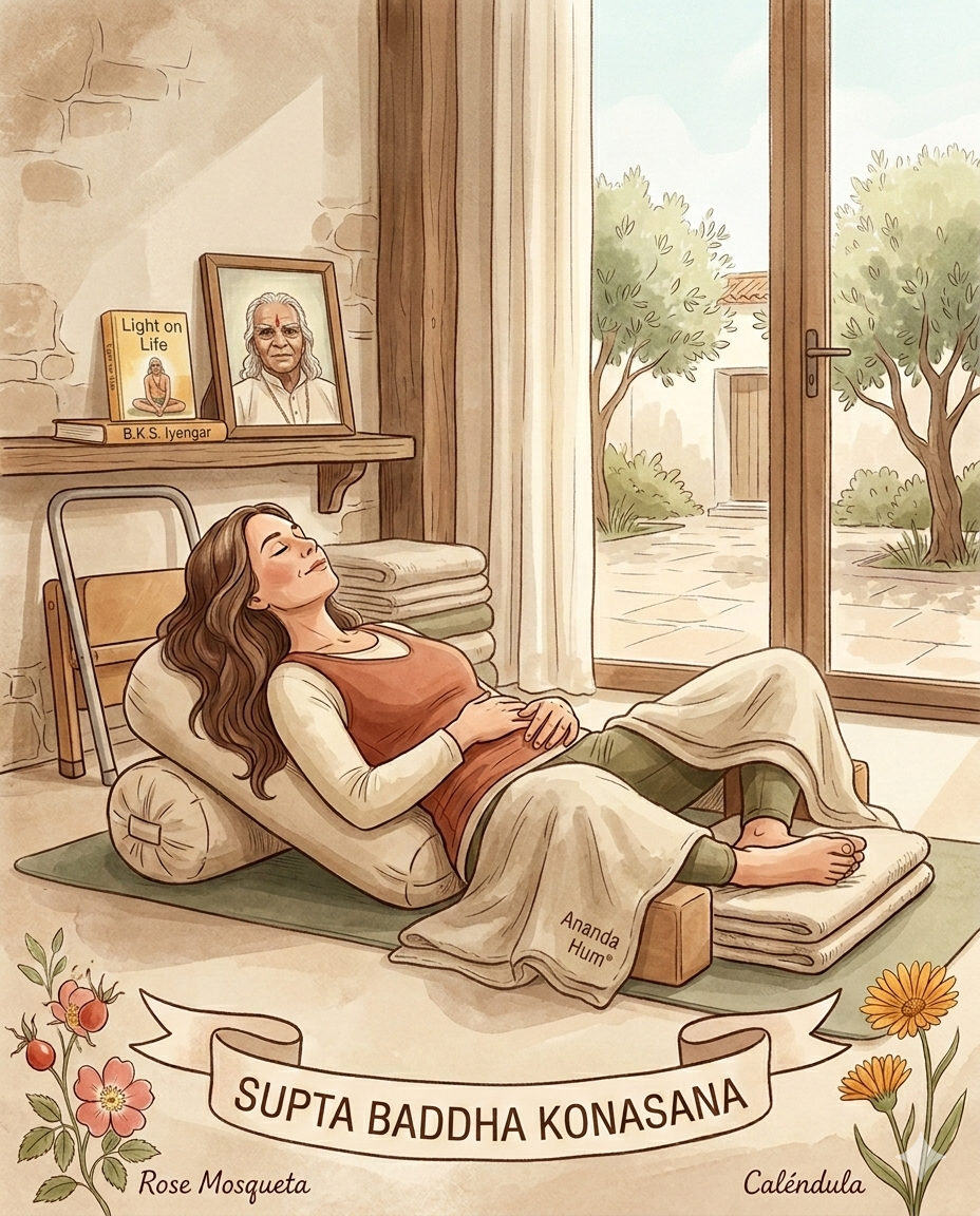 yoga pose for menstruation iyengar