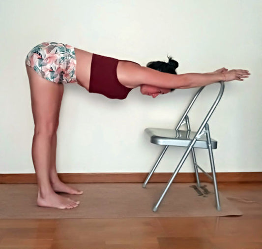 Improve your Forward Bend: Ardha Uttanasana with a Chair