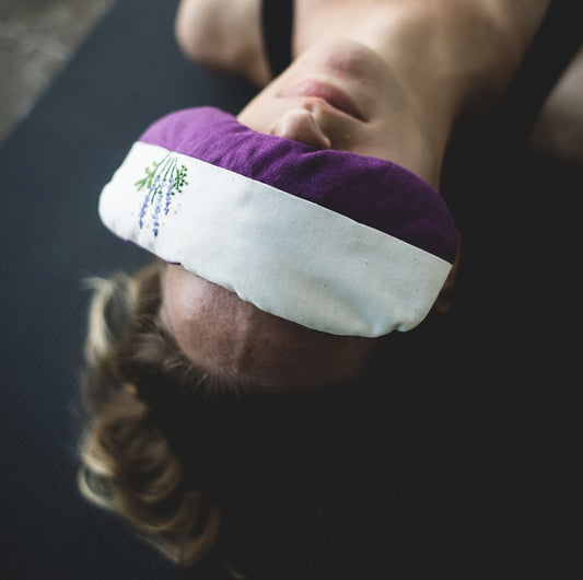 Yoga for Headaches: Using a Headwrap and Eye Pillow