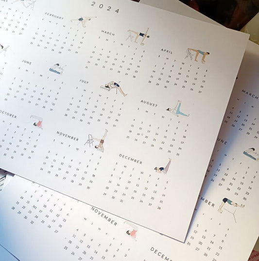 2024 calendar yoga