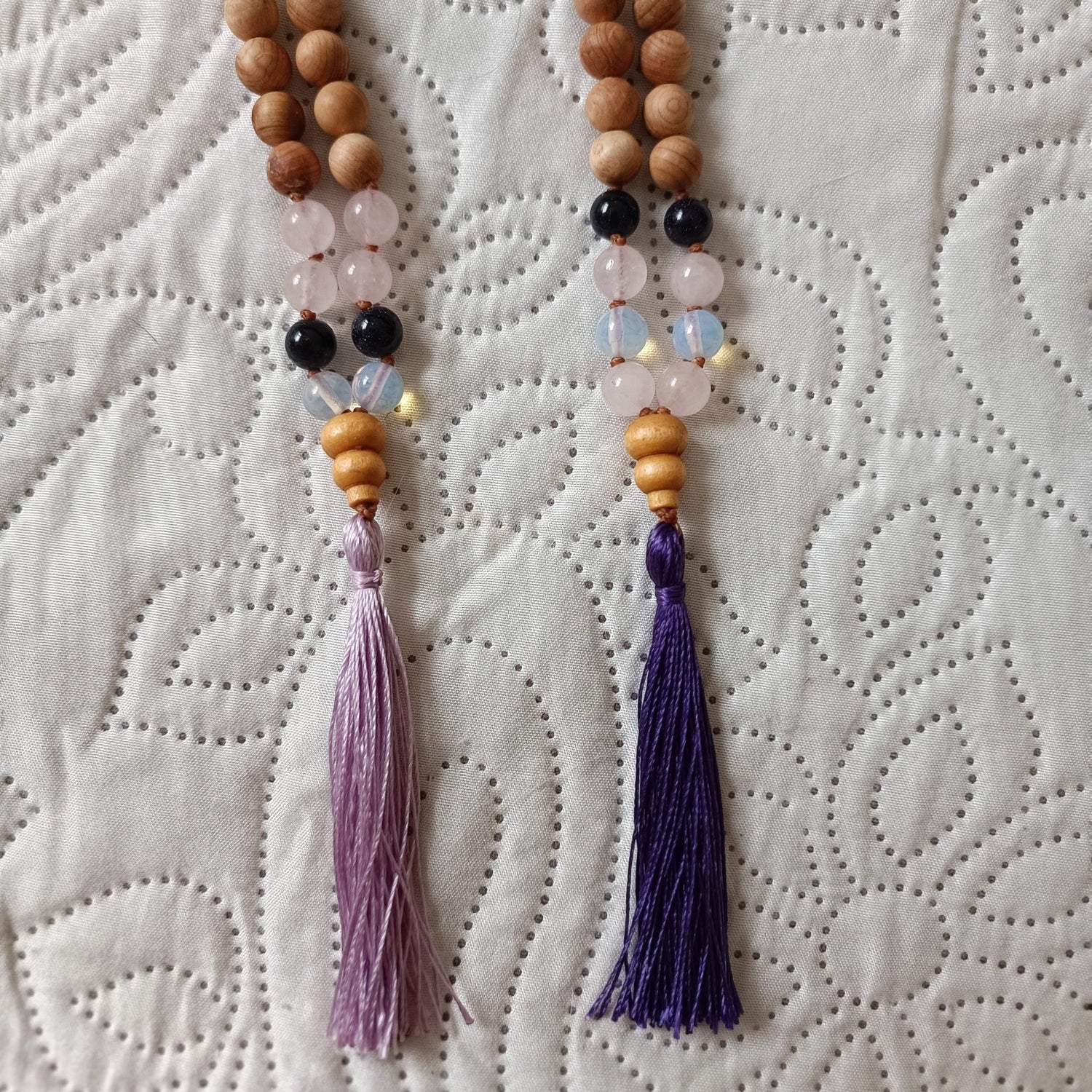 purple japa mala