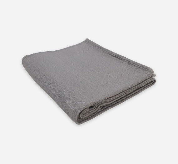 grey yoga cotton blanket