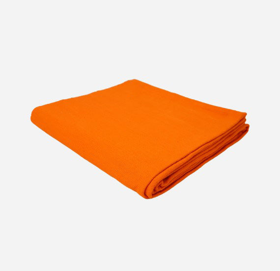 orange cotton yoga blanket