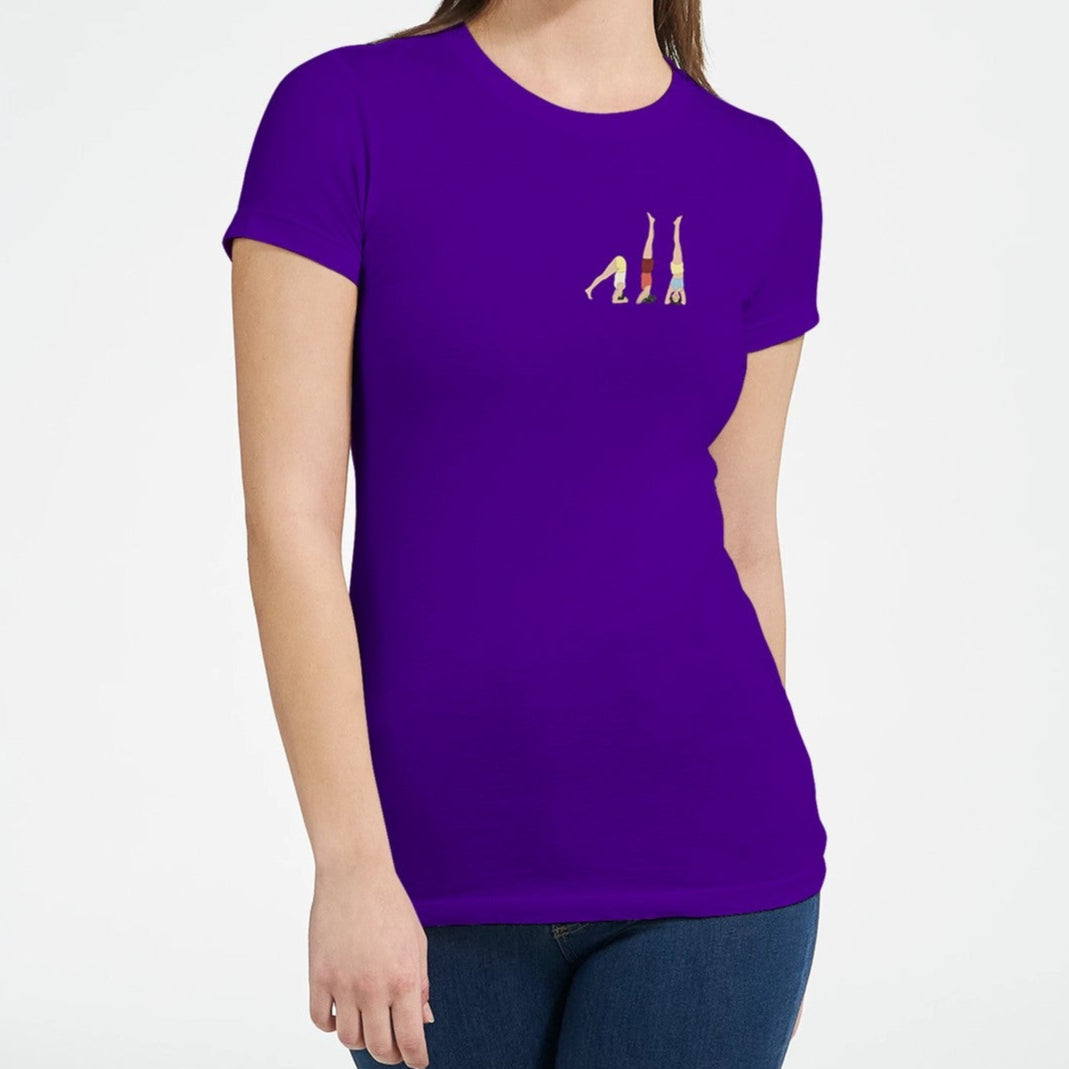 fitted yoga tshirt woman