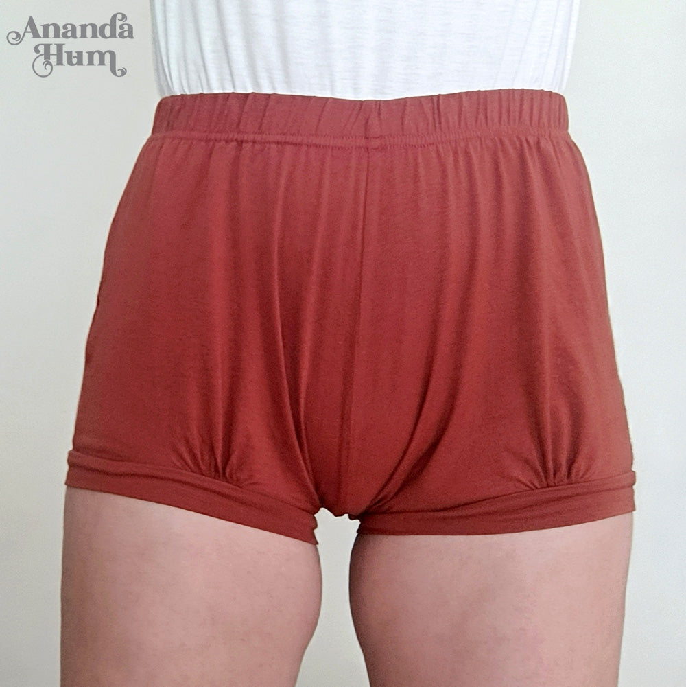 Pune Type Yoga Shorts for Women - Organic Cotton Natural Dye