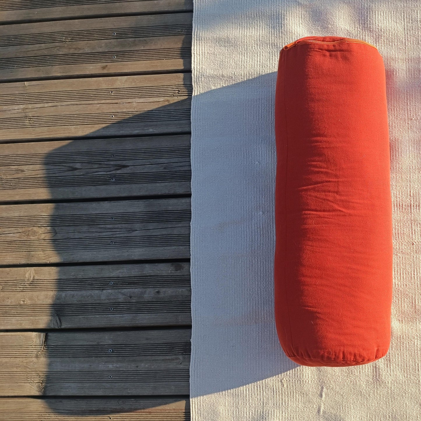 orange yoga bolster eco