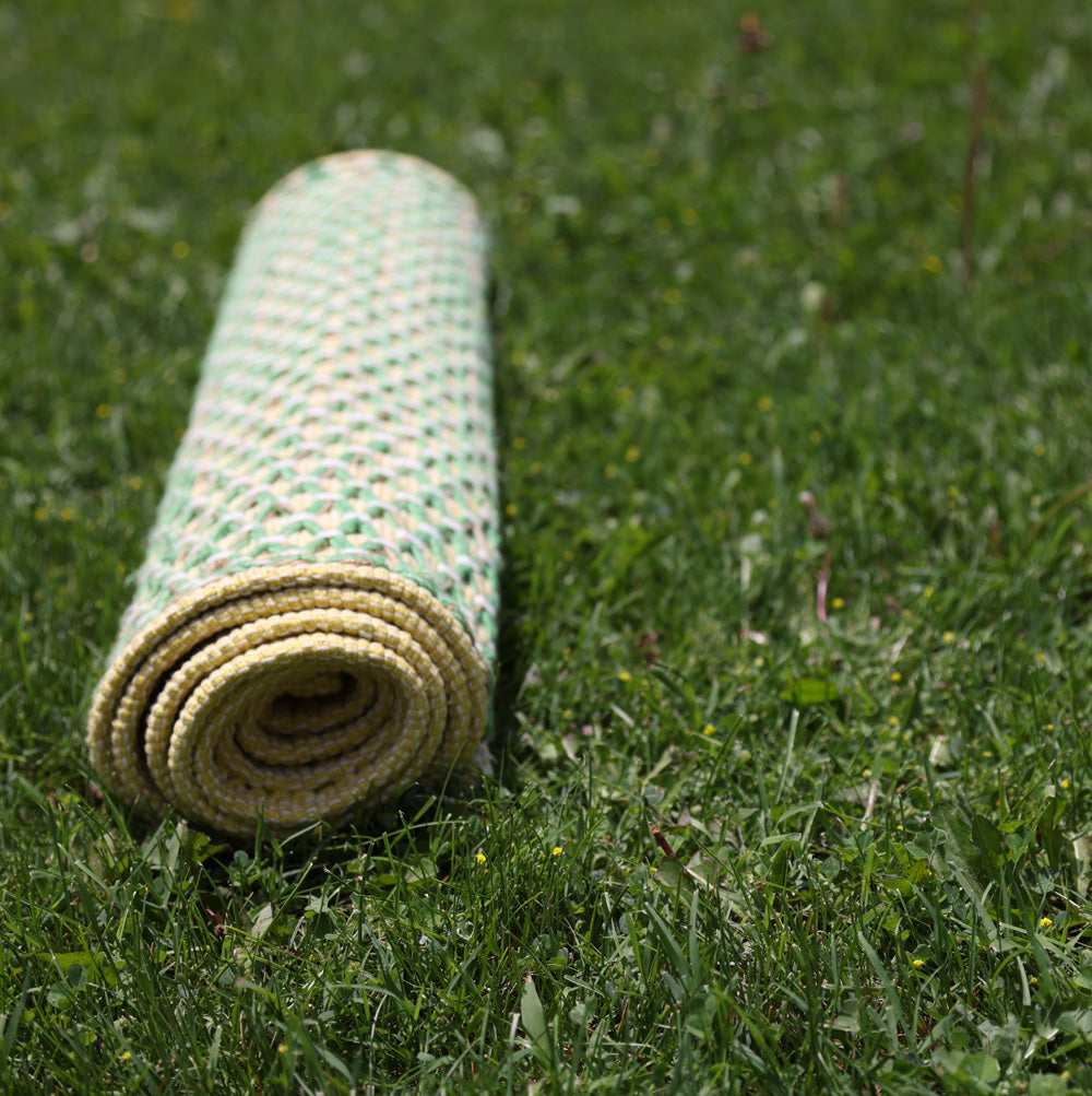 Organic Handmade Yoga Mat - Cotton and Jute Yarns