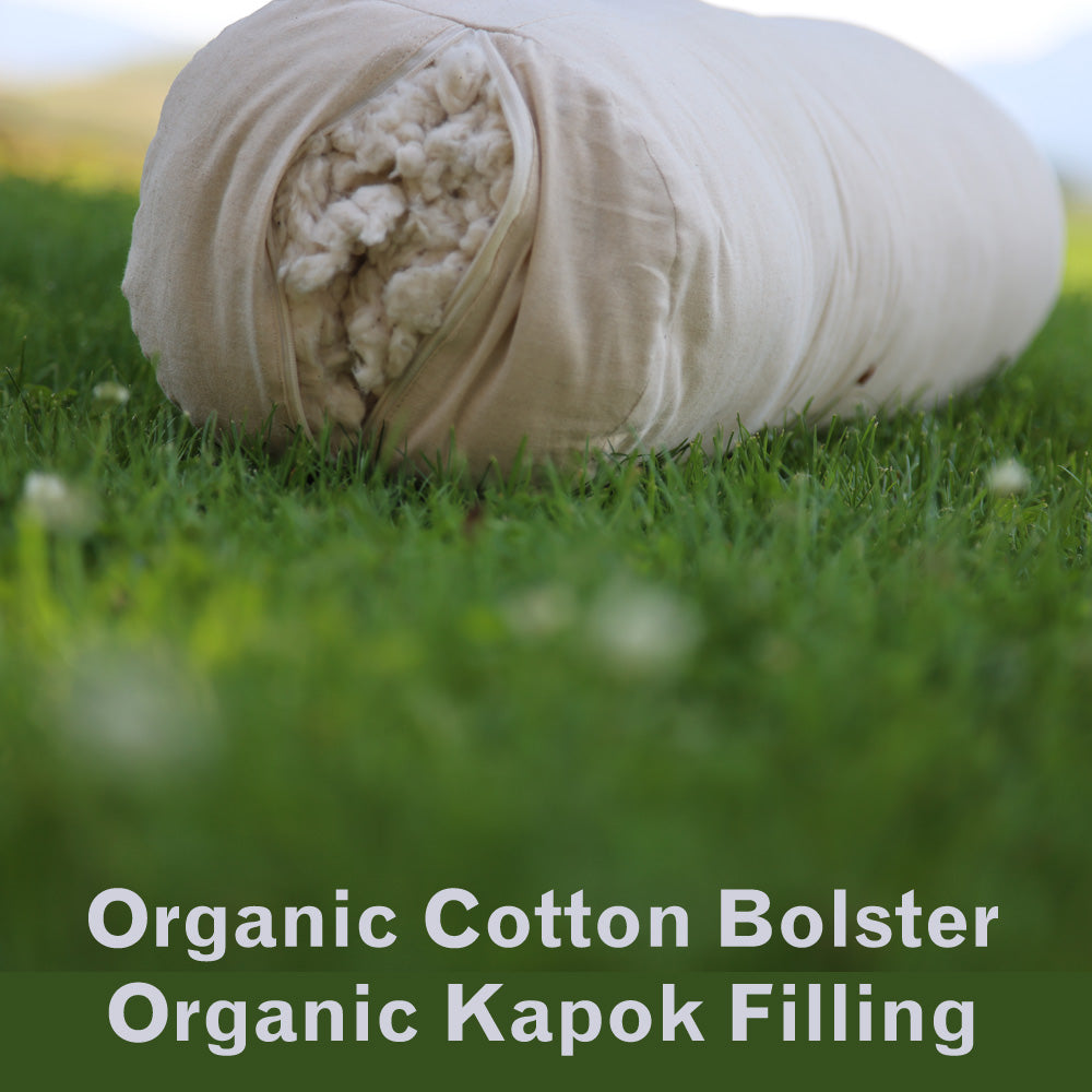 yoga bolster organic cotton and kapok filling