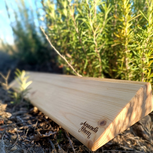 planche inclinée de yoga en bois