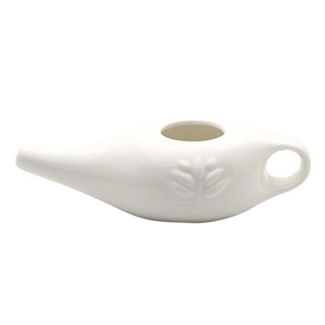 ceramic white neti pot