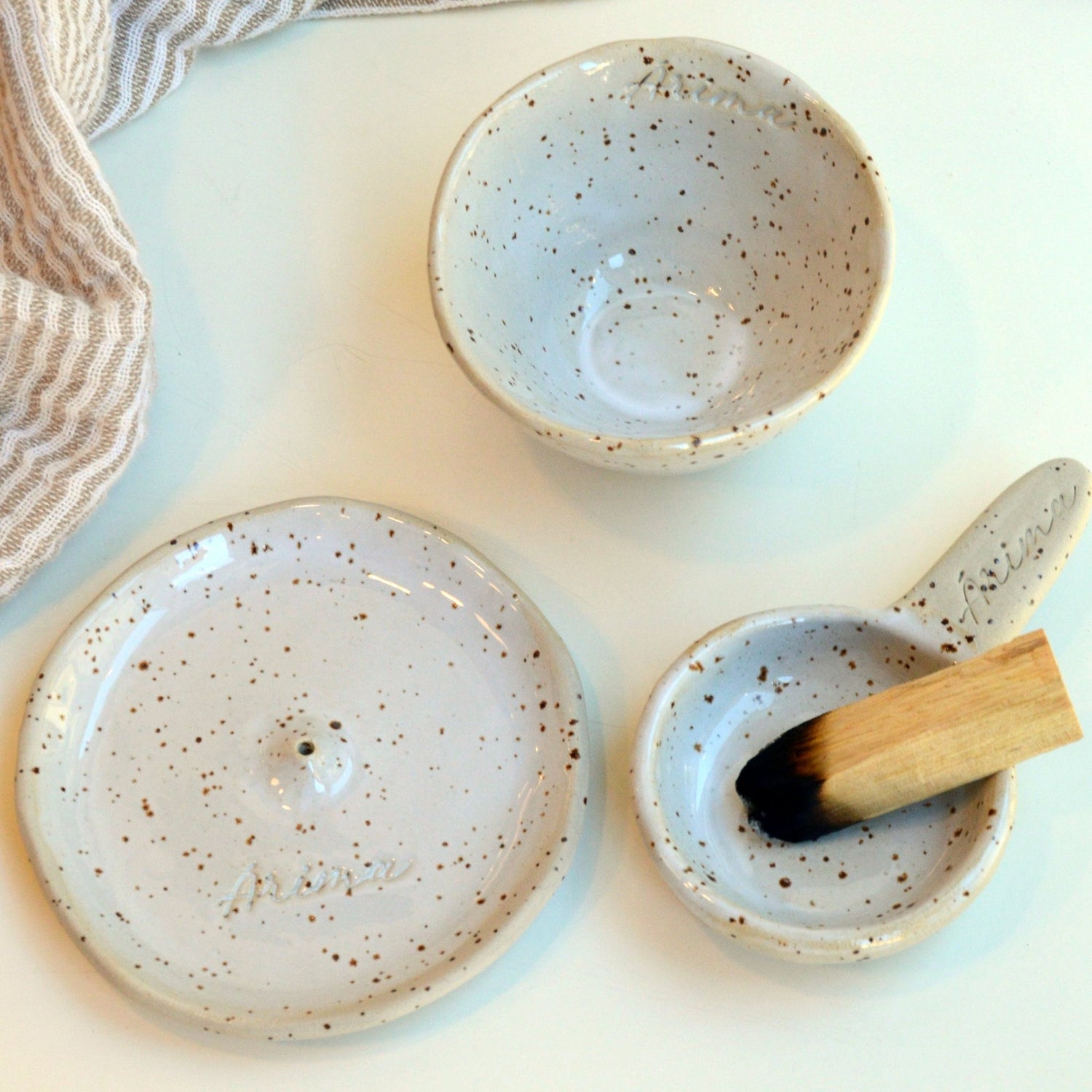 Foor Ritual Ceramic Handmade Home and Soul Purification Set – COVERCO BRANDS SL - Ananda Hum
