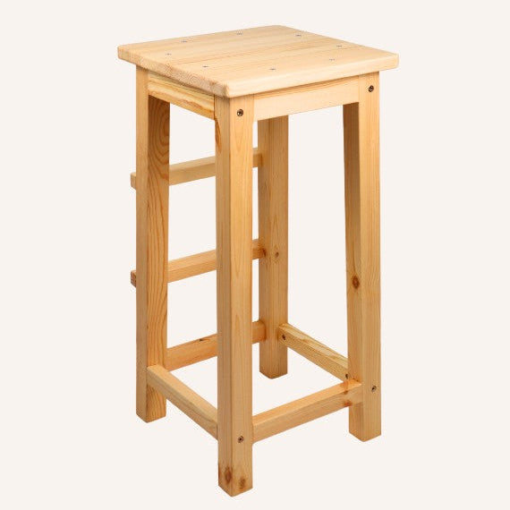 wooden yoga stool