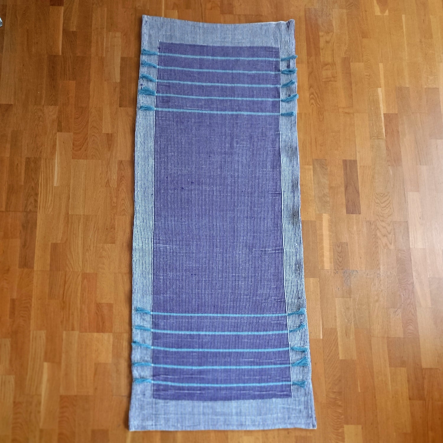 purple eco cotton yoga mat