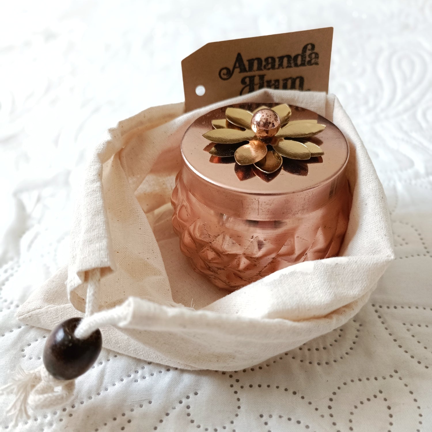 copper handmade candle