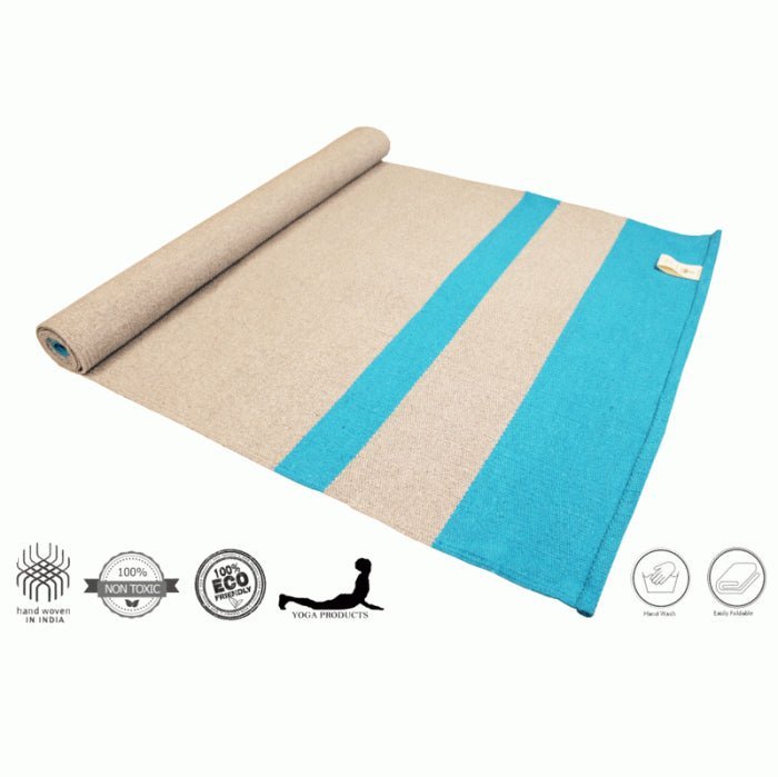 Yoga Round Rug Eco-Friendly Yoga Rug - 100% Natural and Biodegradable – Ananda Hum