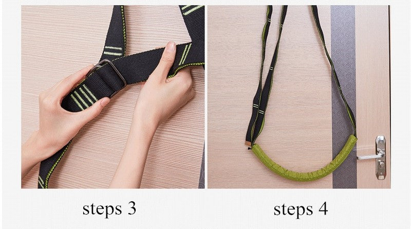 how to adjust yoga door strap