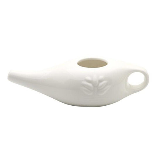 ceramic white neti pot