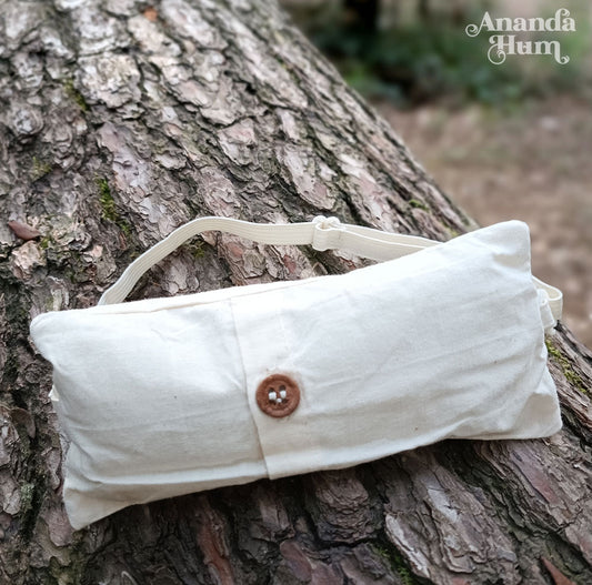 organic cotton yoga eye pillow